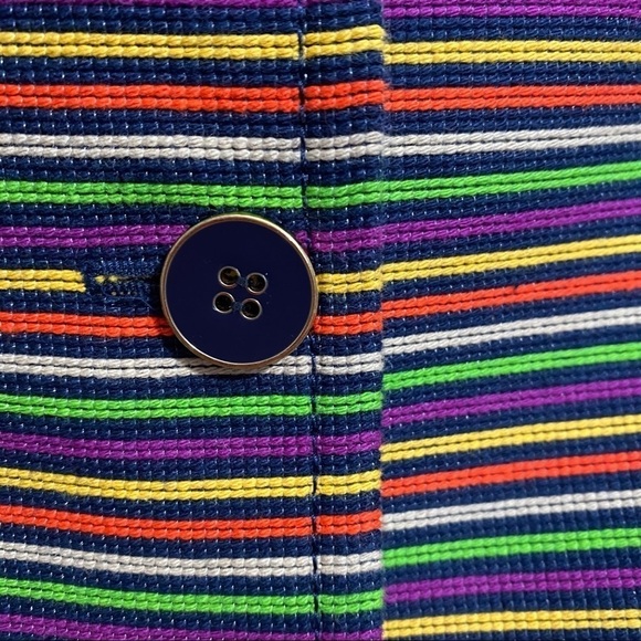 NEW Talbots Skirt Blazer Suit Set rainbow stripes - Picture 4 of 13